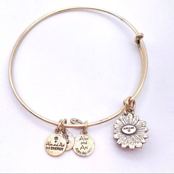 Alex and Ani Waterlily bangle bracelet charm - Picture 5 of 5
